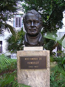 Bronze bust of Alexander von Humboldt on the campus of the University of Havana. The original was created by the Erfurt theatre sculptor Christian Paschold. He donated a copy of this bust to the mining museum of the "Morassina" show mine in Schmiedefeld (Saalfeld-Rudolstadt district).
