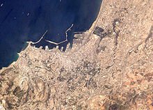 Satellite image of Algiers