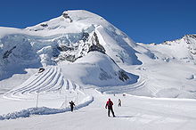 Area sciistica sui ghiacciai di Saas-Fee