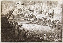 Danish Altona is burnt down during Stenbock's campaign in 1713.