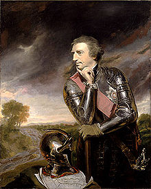 As políticas do General Jeffrey Amherst, um herói britânico da Guerra dos Sete Anos, ajudaram a provocar outra guerra. Pintura a óleo por Joshua Reynolds, 1765.