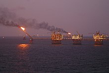 Oil production off the Vietnamese coast