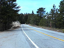 Dálnice Angeles Crest Highway, Kalifornie.