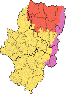 Distribuição lingüística em Aragão. O espanhol é falado em todo Aragão.