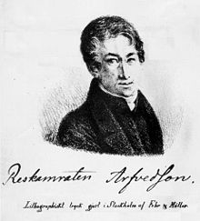 Johan August Arfwedson, discoverer of lithium