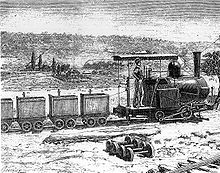 De door Morts Dock gebouwde locomotief gebruikt op de tramlijn  