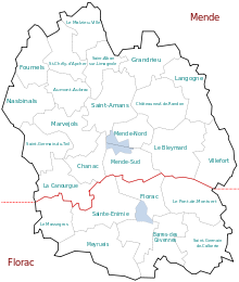 Carte des deux arrondissements