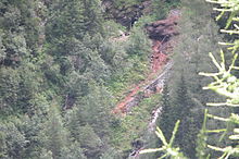 Former arsenic mines below the Rotgüldensee lake in Lungau