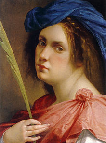 Artemisia Gentileschi zelfportret  