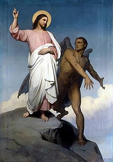 The Temptation of Christ, painting by Ary Scheffer (1854)