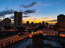 Asunción in the evening