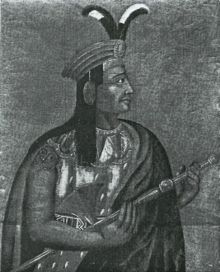 Ritratto a vita di Atahuallpa, il 13° e ultimo imperatore Inca sovrano
