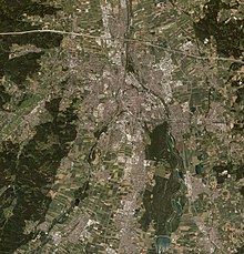 Orthophoto of Augsburg