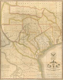 Map by Stephen F. Austin, 1836