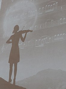 A mural in Flensburg's Musikerviertel which was inspired by the composition. (Photo 2020)