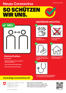 Information poster of the campaign "This is how we protect ourselves" (March 2020)