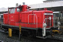 Shunting locomotive of the DB class 360