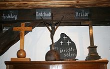 Crosses of oaths in the Bad Fredeburg court museum