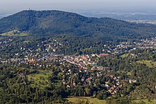 View of Baden-Baden and the Fremersberg from Merkur