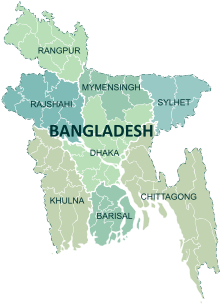 Afdelinger i Bangladesh