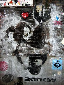 Banksys "Bomb-hugger"  
