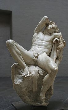 Barberīni fauna, bronzas oriģināla marmora kopija, ap 200. gadu p.m.ē., Gliptotēka, Minhene.