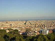 View from Parc Güell over Barcelona