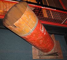 Un tubo di mortaio "fatto in casa" dell'IRA.