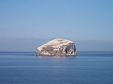 Bass Rock with lighthouse