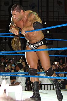 Batista tijdens zijn tweede wereldkampioenschap zwaargewicht  
