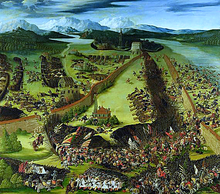 Battle of Pavia 1525 (oil painting by Ruprecht Heller, 1529)