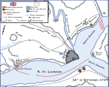 Landing of the British troops on September 12