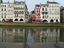 Petit Bayonne, utsikt över floden Nive  