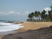 Spiaggia in Ghana