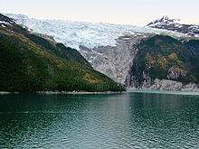 Uma geleira no Canal Beagle, no sul do Chile