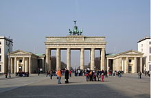 The Brandenburg Gate from the east (Pariser Platz), 2011