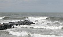 Κύματα στο Νιου Τζέρσεϊ από την Beryl.