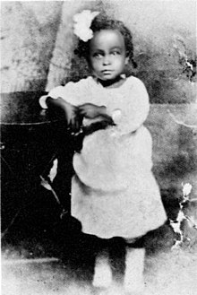 Billie Holiday im Alter von zwei Jahren 1917