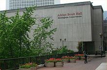 The Adrian Boult Hall of the Birmingham Conservatoire