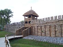 The settlement of Biskupin, a settlement of the Lusatian culture