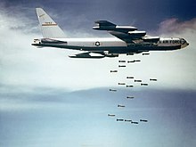 Boeing B-52 dropping a bomb