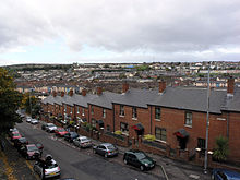 1969 Target of unionist attacks: Catholic Bogside neighbourhood in Derry (2005)