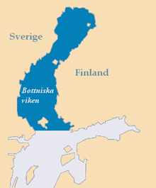 Gulf of Bothnia between Sweden and Finland
