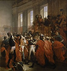 Representation of Napoleon's seizure of power in 1799