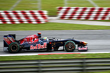 Bourdais kører for Toro Rosso ved Grand Prixet i Malaysia i 2009.  