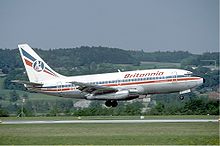 A Britannia Airways 737-200 Avançado