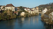 Old town of Brugg on the Aare