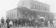 Station staff at the end of the 19th century