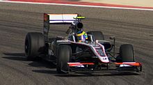 Bruno Senna körde 17 varv i Bahrains Grand Prix innan han gick ut med en överhettad motor.  