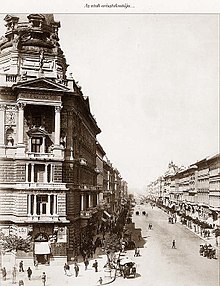 Today's Andrássy Street in Budapest, 1875